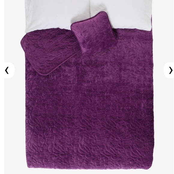 HARRY POTTER Blanket & Pillow Purple Quilted Set! - Picture 2 of 5